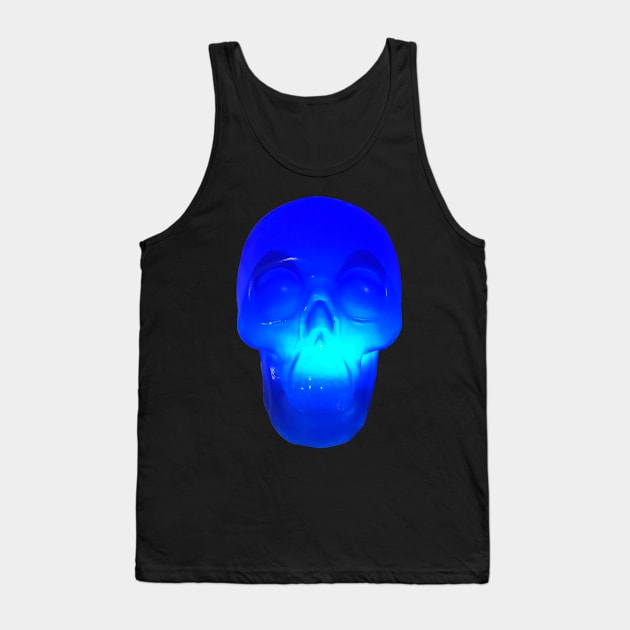 Blue Crystal Skull Tank Top by Diego-t